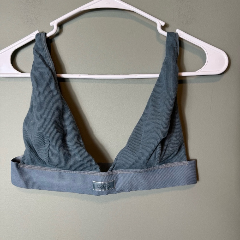 SKIMS‎ Women's Ribbed Bralette Green Large